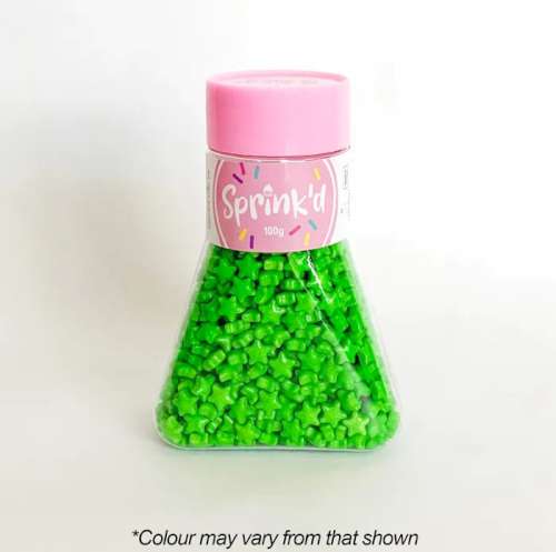 Sprink'd Sprinkles - Stars Green - Click Image to Close